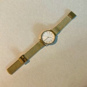 SKAGEN Gold Watch Unisex Mesh Band - Like New